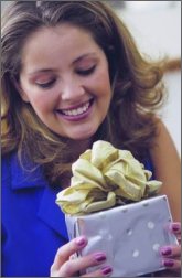 Woman Recieves Gift