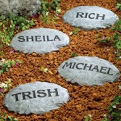 personalized garden stepping stone