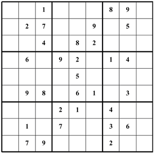 easy sudoku puzzle