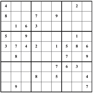 easy sudoku puzzle