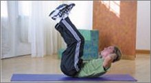 stomach ab exercises: vertical leg crunch