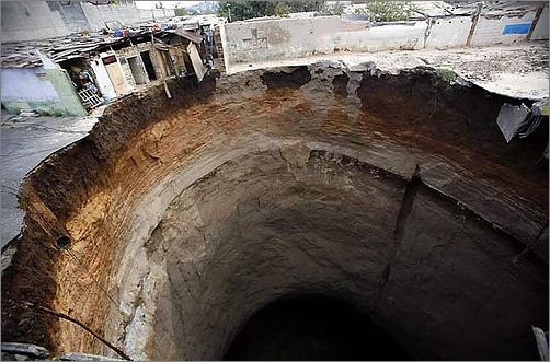 Sinkhole in Guatemala