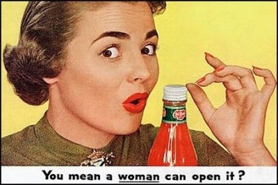 woman ketchup advertisement