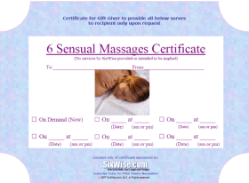 Sample Gift Certificate